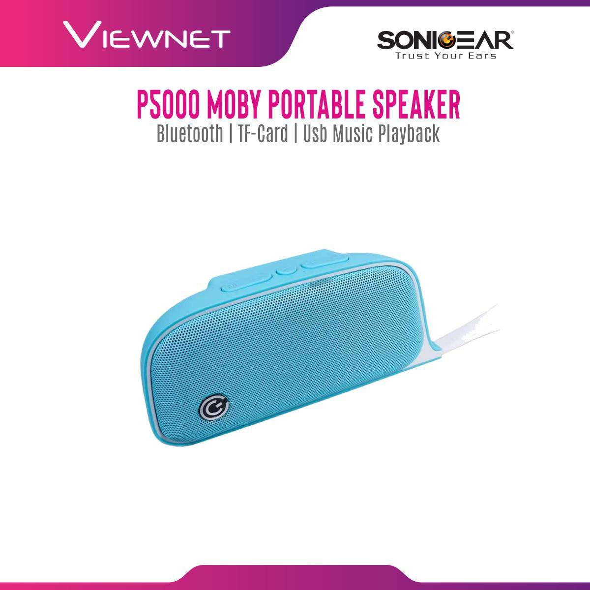 Sonic Gear P5000 Moby Rechargeable Bluetooth Portable Speaker Wth FM Radio/TF Card/USB Music Playback