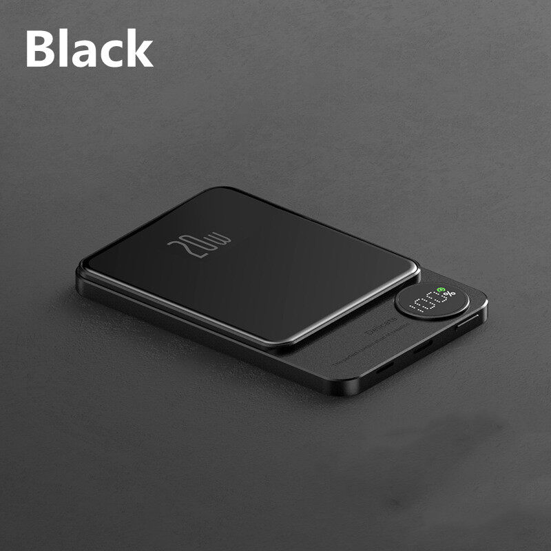 Zeallion Wireless Charger Magsafe Powerbank Power Bank Mini Slim External Auxiliary Spare Battery Fo