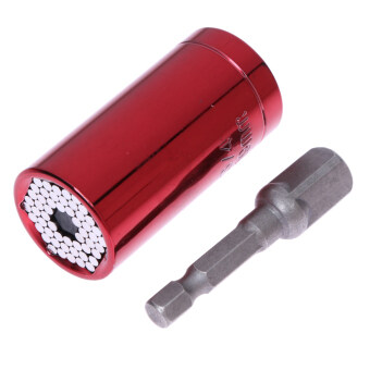 1 Set Gator Grip Multi Function Ratchet Universal Socket 7-19mm Power Drill Adapter Car