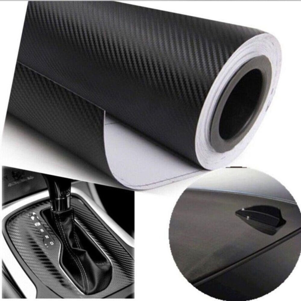 300cmX60cm 3D carbon fiber vinyl film/ carbon fibre sticker black color option car sticker 3D carbon wrap