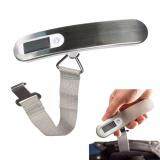 50KG/ 10G Travel Hanging Weight High Precision Digital Luggage Scale LCD Display (Silver) +Strip