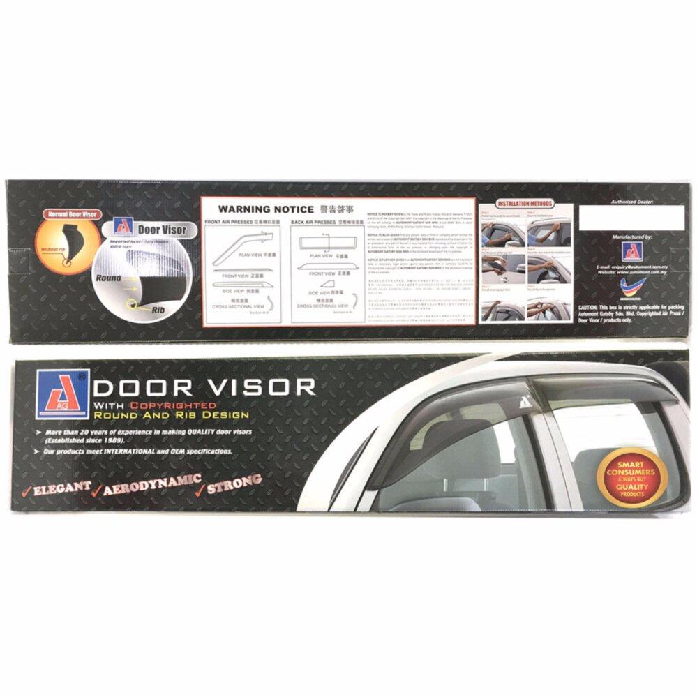 Air Press Car Window Door Visor Wind Deflector Anti UV Light 8cm (4PCS/SET) for Proton Preve