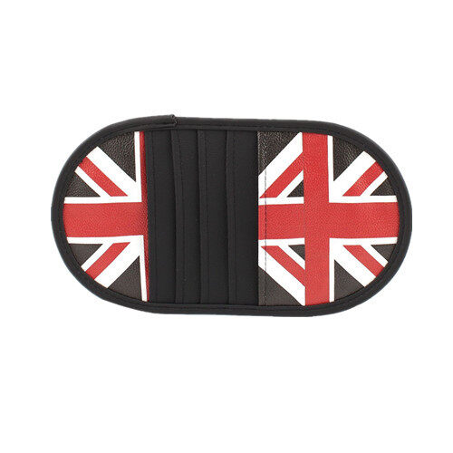 British UK Flag Series 5 CD DVD Storage Holder Case - Black