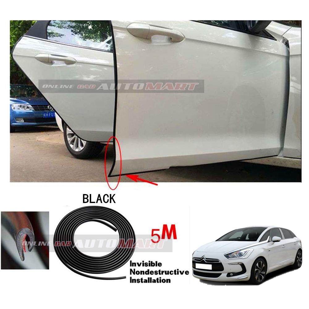 Citroen Ds5 16ft 5m Black Moulding Trim Rubber Strip Auto Door Scratch Protector Car Styling