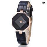 Diamond Faux Leather Rhinestone Women Quartz Analog Watch [White/Red/Black/Blue/Purple]