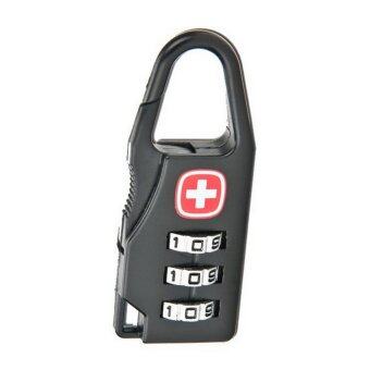 ELENXS Hard Alloy Luggage Security Key Mini 3 Dial Safe Number Code Padlock Combination Lock
