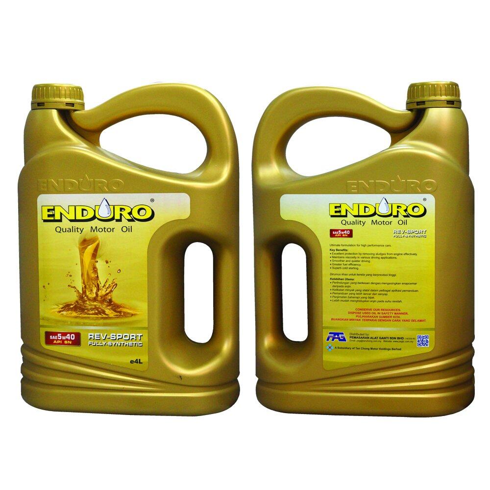Enduro Lubricant Engine Oil Fully Synthetic SAE5W40 SN 4L (PAG) Price