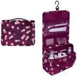 FINE&FOOK Waterproof Travel Bag Makeup bag Cosmetic Bag Travel Kit Organizer Bathroom Storage Cosmetic Bag Carry Case Toiletry Bag Multifunctional Pouch Hanging toiletry bag Polka Dot