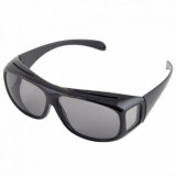 HD Vision Driving Anti Glare Wrap Around Sunglasses (Black)