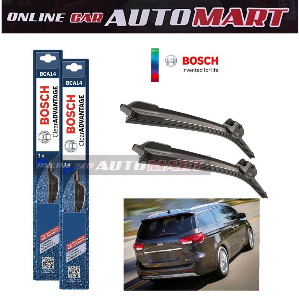 Kia Carnival-BOSCH CLEAR ADVANTAGE WIPER BLADE (Compatible only with U-Hook Type)-24 inch & 24 inch