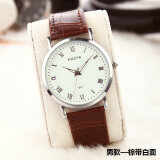 South Korea Fashionable Watch Male Night Light Belt Students Women's Watch Korean Style Simple Ultra-Thin Couple Watch a Quartz Watch