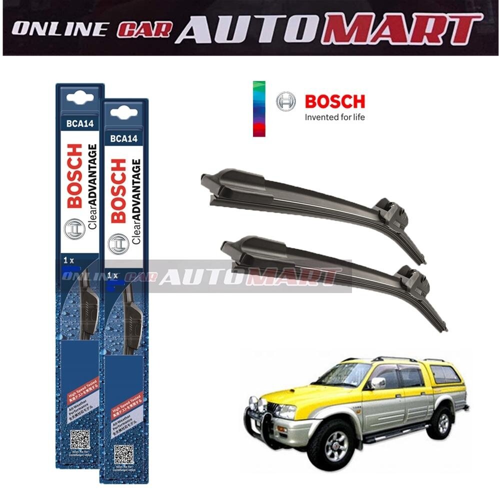 Mitsubishi Storm-BOSCH CLEAR ADVANTAGE WIPER BLADE (Compatible only with U-Hook Type)-18 inch & 18 inch