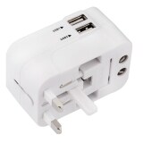 Multifunctional Travel Adapter International Plug Dual USB Charging Port Universal AC Socket (White) September 2018 - 4 Multifunctional Travel Adapter International Plug Dual USB Charging Port Universal AC Socket (White) - 4