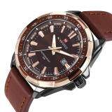 NAVIFORCE 9056 Men Leather Band Quartz Watch 30M Water Resistant Luminous With Watch Box August 2018 - 2 NAVIFORCE 9056 Men Leather Band Quartz Watch 30M Water Resistant Luminous With Watch Box - 2