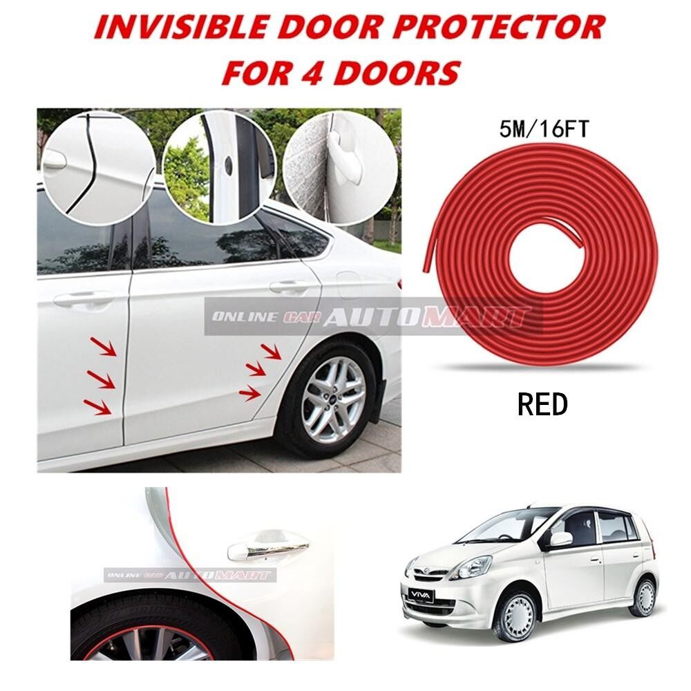 Perodua Viva 16FT/5M (RED) Moulding Trim Rubber Strip Auto Door