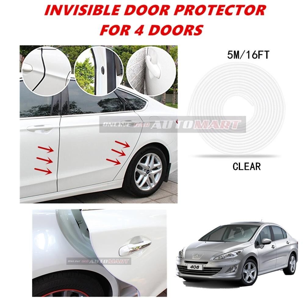 Peugeot 408 16FT/5M (CLEAR) Moulding Trim Rubber Strip Auto Door