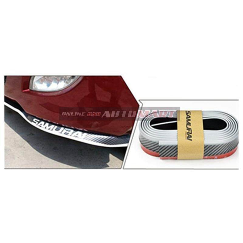 SAMURAI CARBON FIBER SILVER LINE Look Car Body Kit Bumper Lip Side
