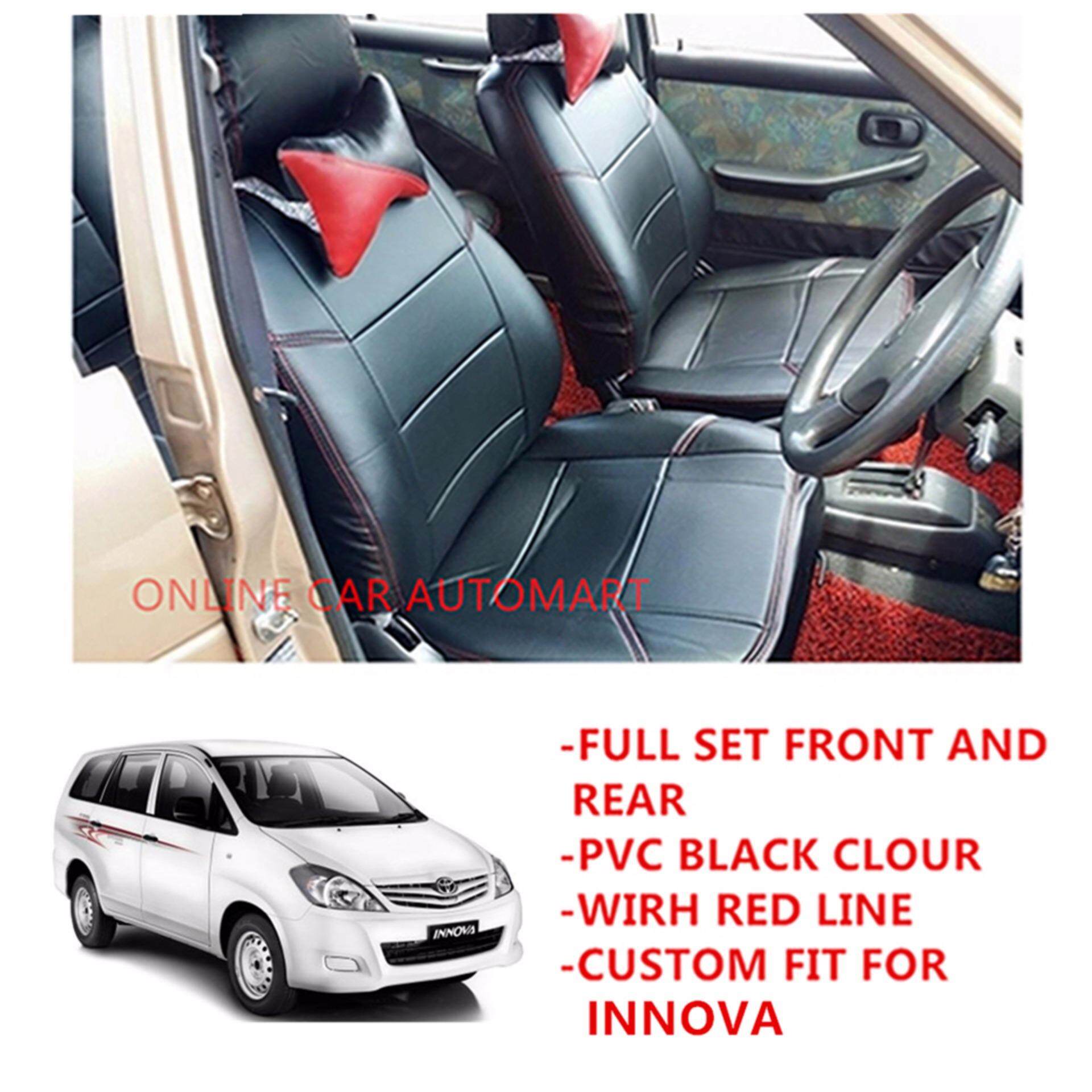 Toyota Innova Custom Fit Oem Car Seat Cushion Cover Pvc Black