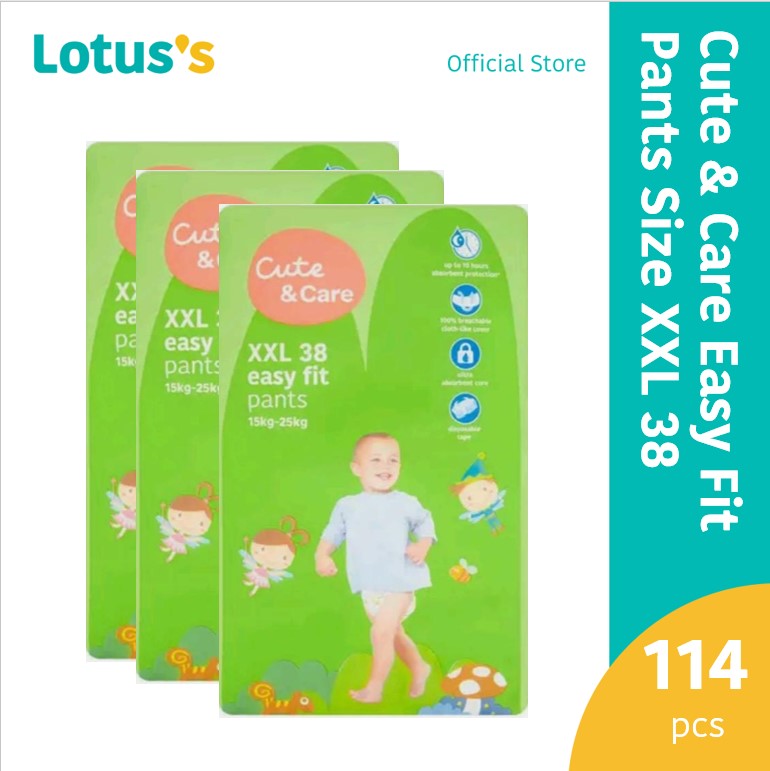 Cute & Care Easy Fit Pants XXL (36 Pcs x 4 Packs)(1 Carton)