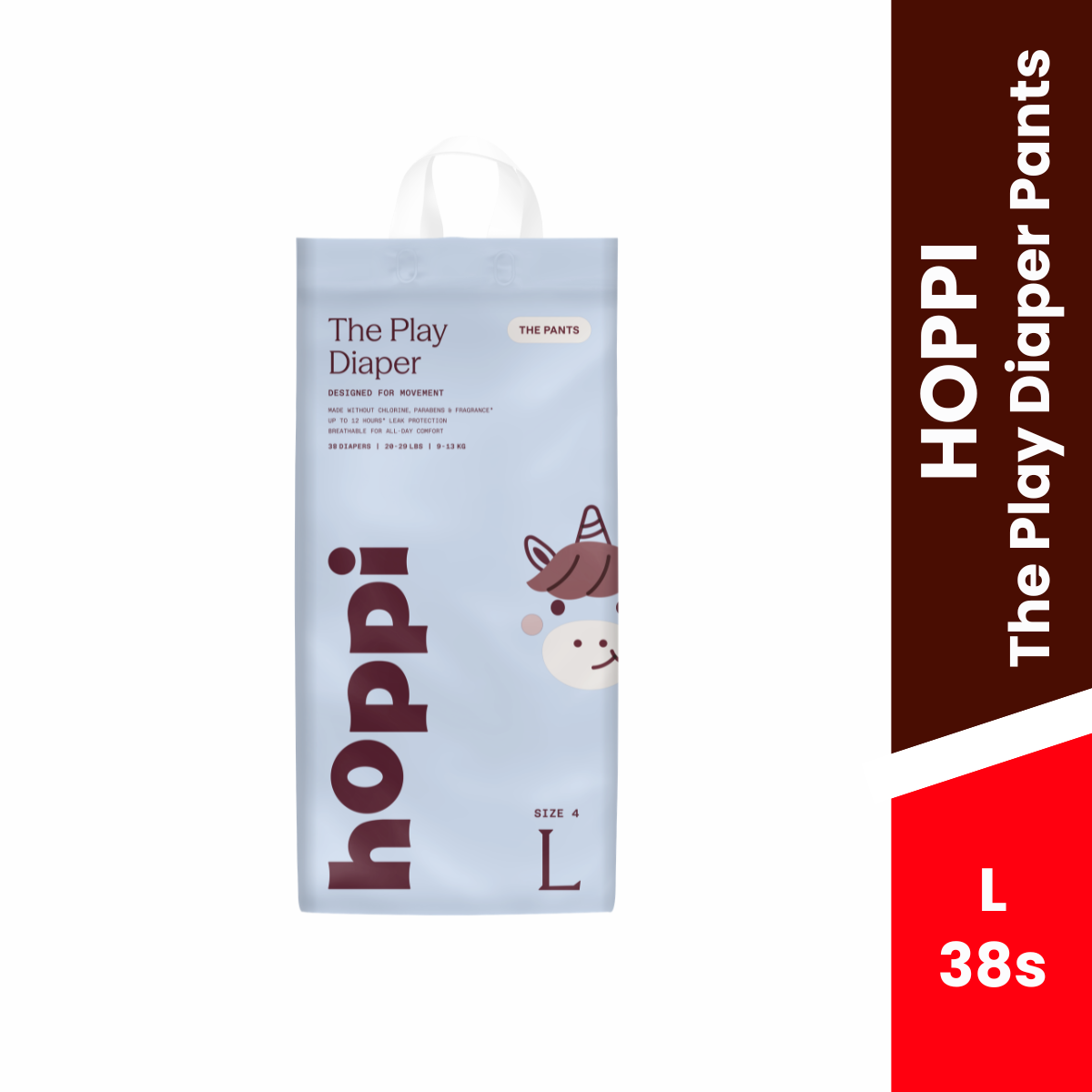 HOPPI The Play Diaper Pants (M 42s / L 38s / XL 32s / XXL 32s)