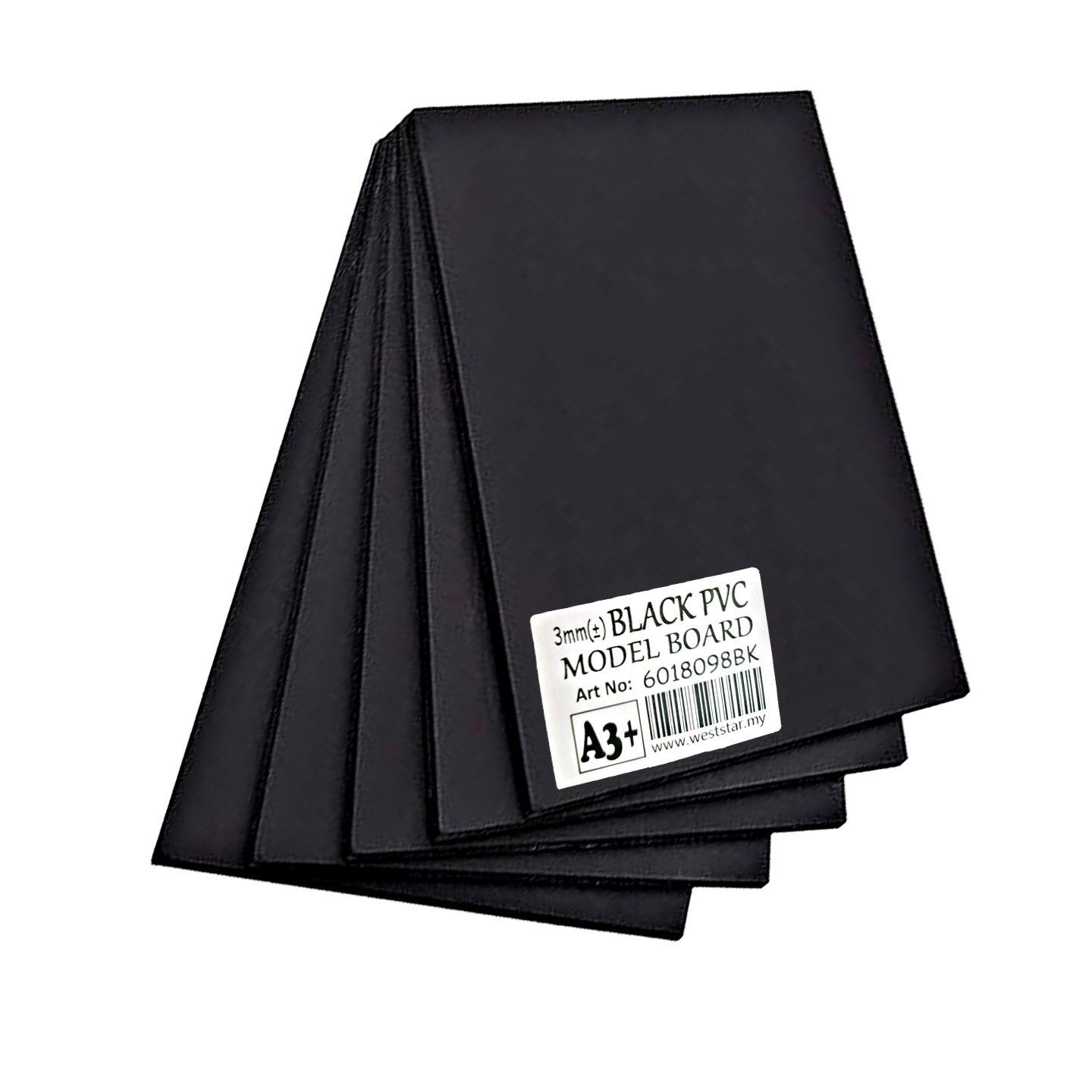[WETAS] A4 A3 BLACK PVC Model Board Modelling board For Architectural Model Making PVC Board Art Board -Thickness 3mm