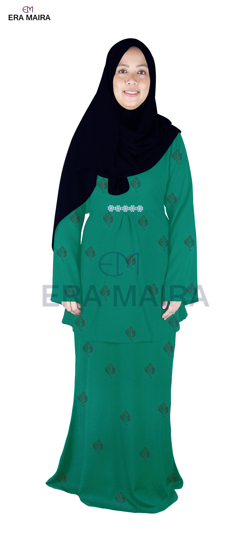 Muslimah Baju Kurung Dress Top V Design Tahara  - RAZIA