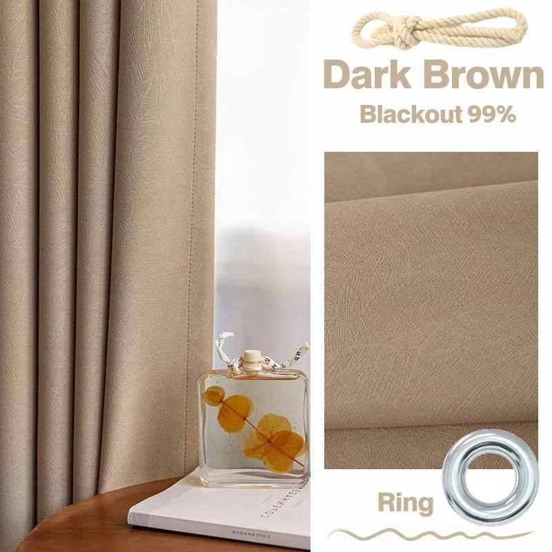 100% Langsir Blackout Curtain With Ring/Eyelet For Window Tirai Tingkap Thermal/UV/Soundproof Makapal Shading Kurtina