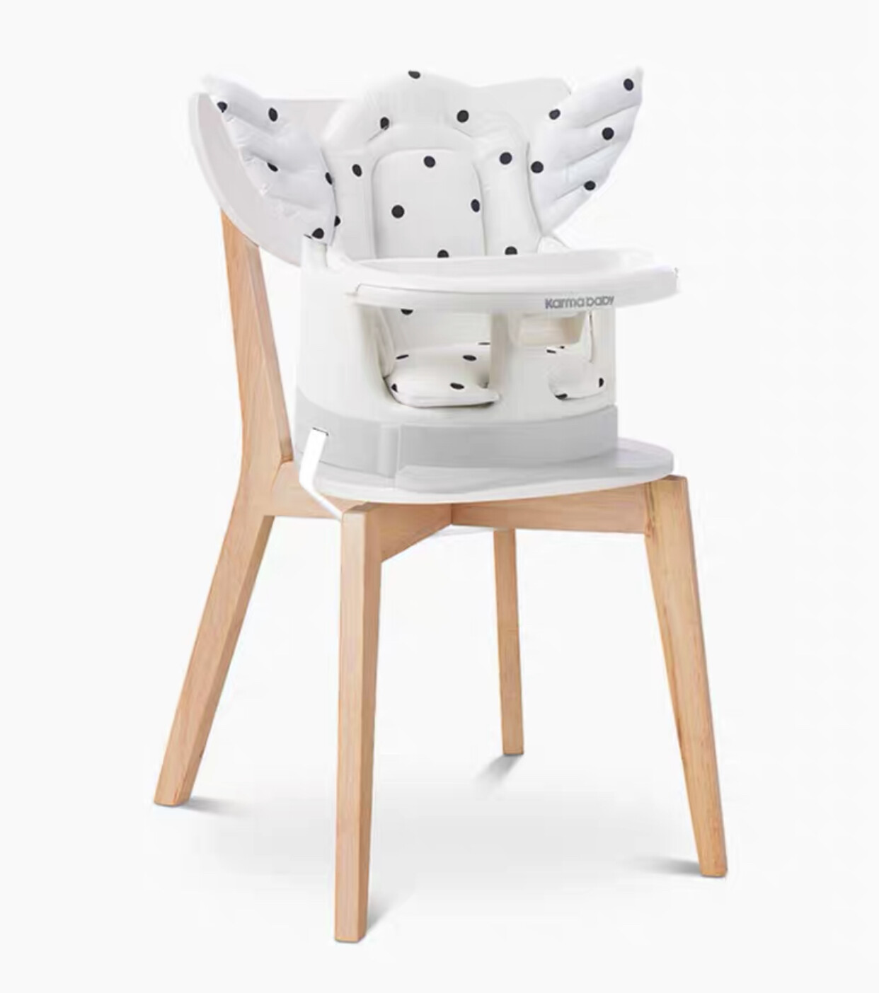 Baby Angel 3 in 1 Seat with Music Tray 6 months+ (Feeding Booster Seat/ Playtime Seat/ Wagon Seat)- White/ Grey/ Pink