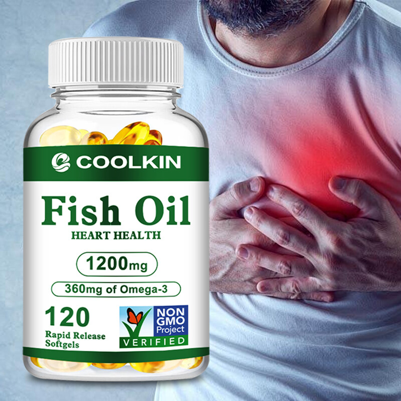 Viên nang dầu cá Coolkin OMEGA 3 giàu DHA & EPA cho trái tim khỏe mạnh Tăng cường trí não Cải thiện trí thông minh Cải thiện sức khỏe tim mạch