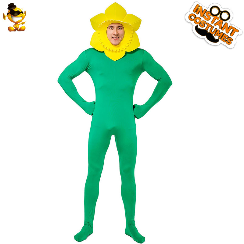 [bizarre clothing] Big Male Sunflower Suit Carnival Spoof Costume Stage Performance Costume and Accessories cosplay Role Playing