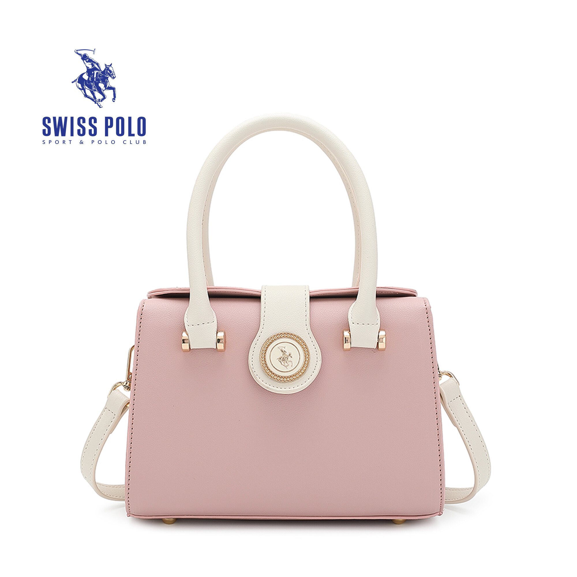 SWISS POLO Ladies Top Handle Sling Bag HGV 3325-3 PINK