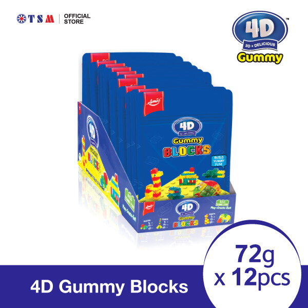 4D GUMMY BLOCKS 72G X 12 PACKS