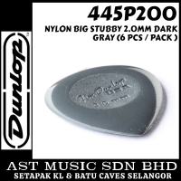 Jim Dunlop 445P200 Nylon Big Stubby Guitar Picks | 2.0mm (6 pcs/pack)