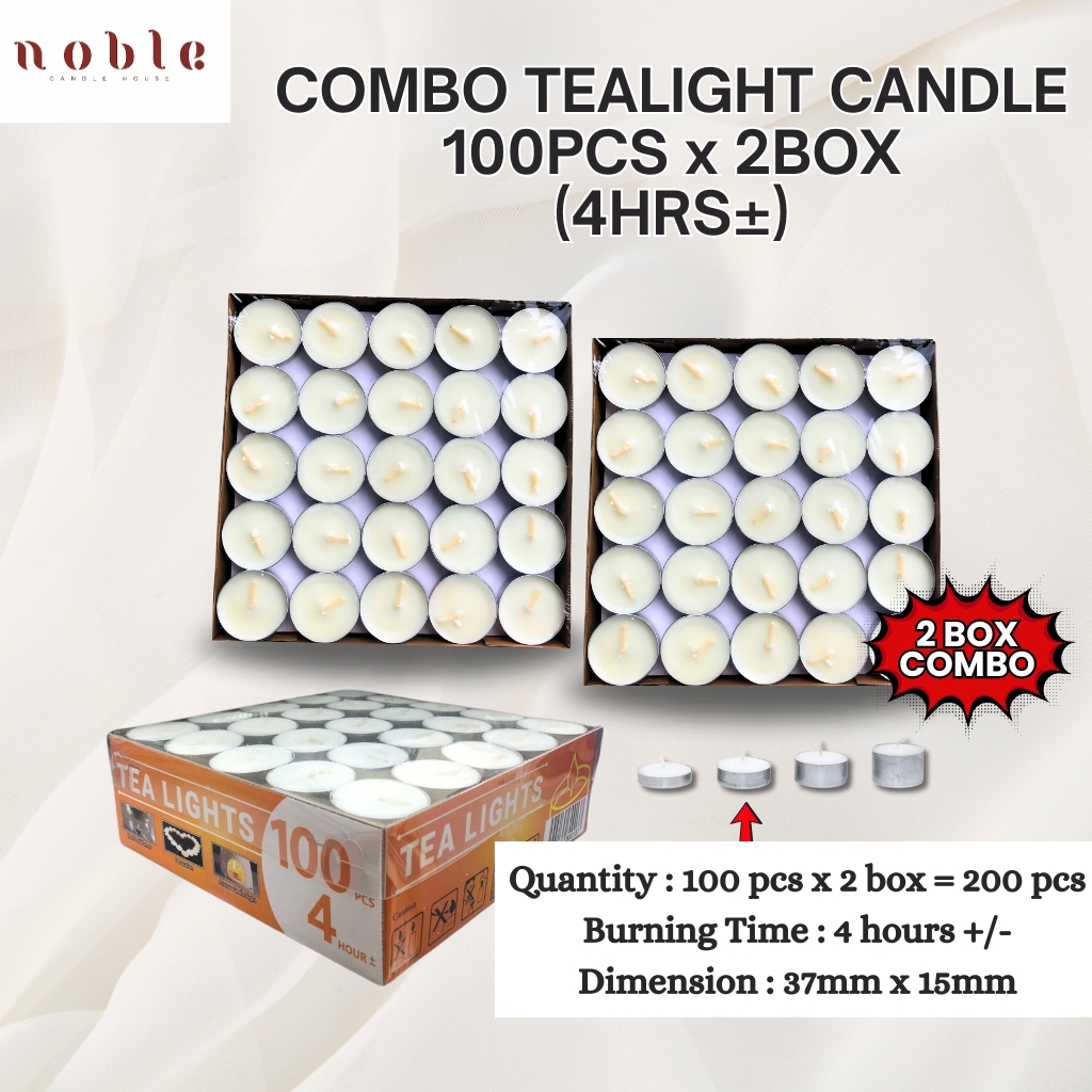 Tealight Candle 100pcs (4hrs±) [High Quality]