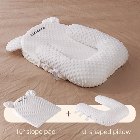 Baby Pillow Slope Pillow Breastfeeding PillowAnti reflux pillow prevents vomiting bloating 0-12 months