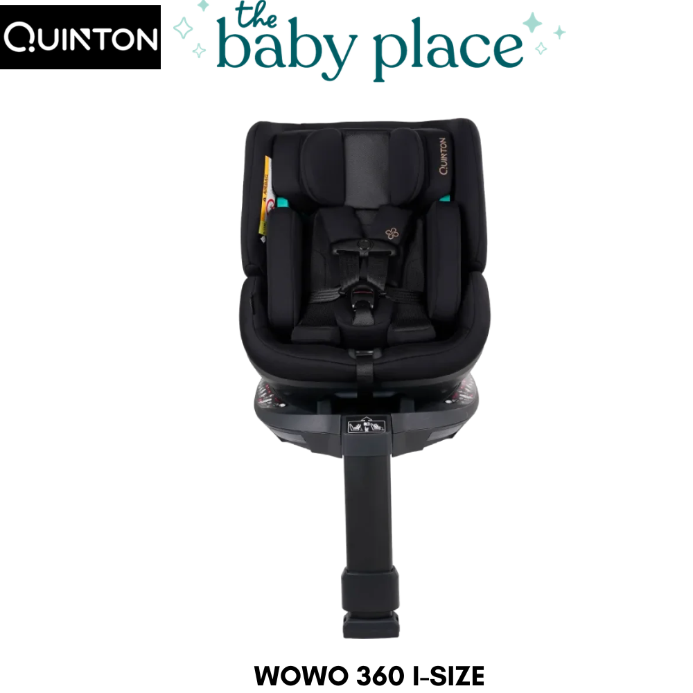 Quinton Wowo 360° Spin i-Size Safety Car Seat (Birth - 12Y/150cm) | Ergonomic Support with ISOFIX