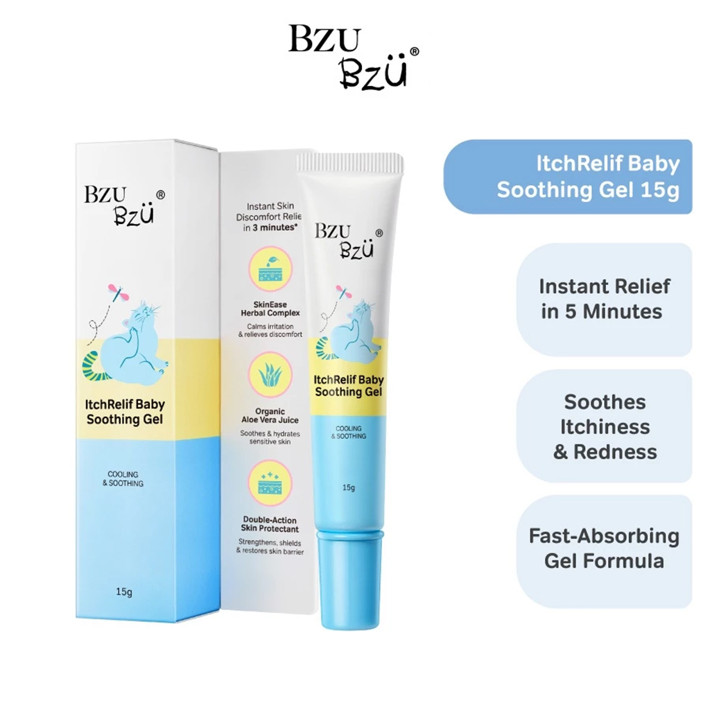 BZU BZU Baby Care ( Soothing Gel 15g ) ( Nappy Cream 45g ) ( Calming Rub 30g )
