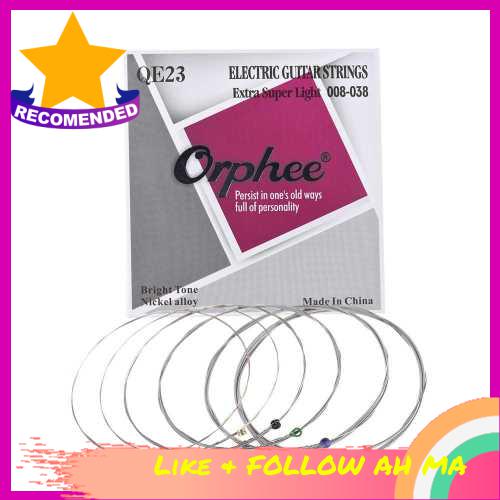 Best Selling Orphee QE23 Electric Guitar String 6pcs/Set(.008-.038) Hexagonal Steel Core Nickel Allo