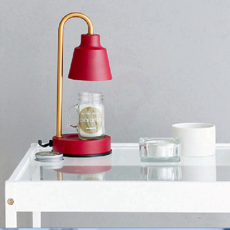 【SLN】Candle Warmer Lamp With 2 Halogen Light Bulbs Warmer Dimmable Table Lamps Electric Wax Candle Melt European Style aromatherapy creative bedside lamp Malaysia 3 Pin Plug Dimmable Adjustable Desk Decoration Gift