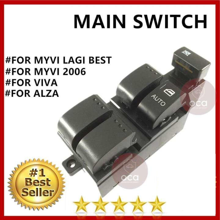 Power Window Switch for Perodua Myvi / Myvi Lagi Best / Viva / Alza (Main Switch)