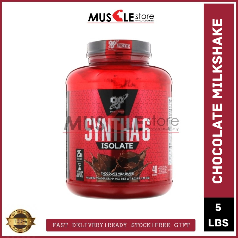 BSN ISO Syntha 6 5Lbs Whey Protein Powder, Muscle Building, Lean