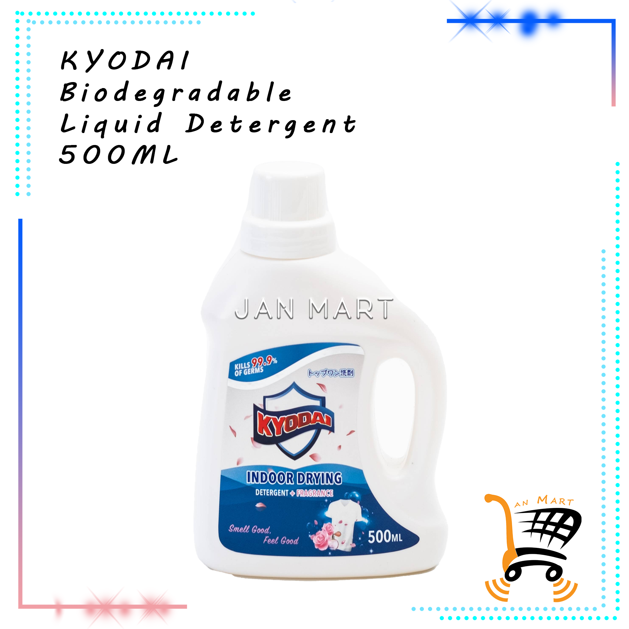 KYODAI Biodegradable Liquid Detergent Indoor Drying 500ML