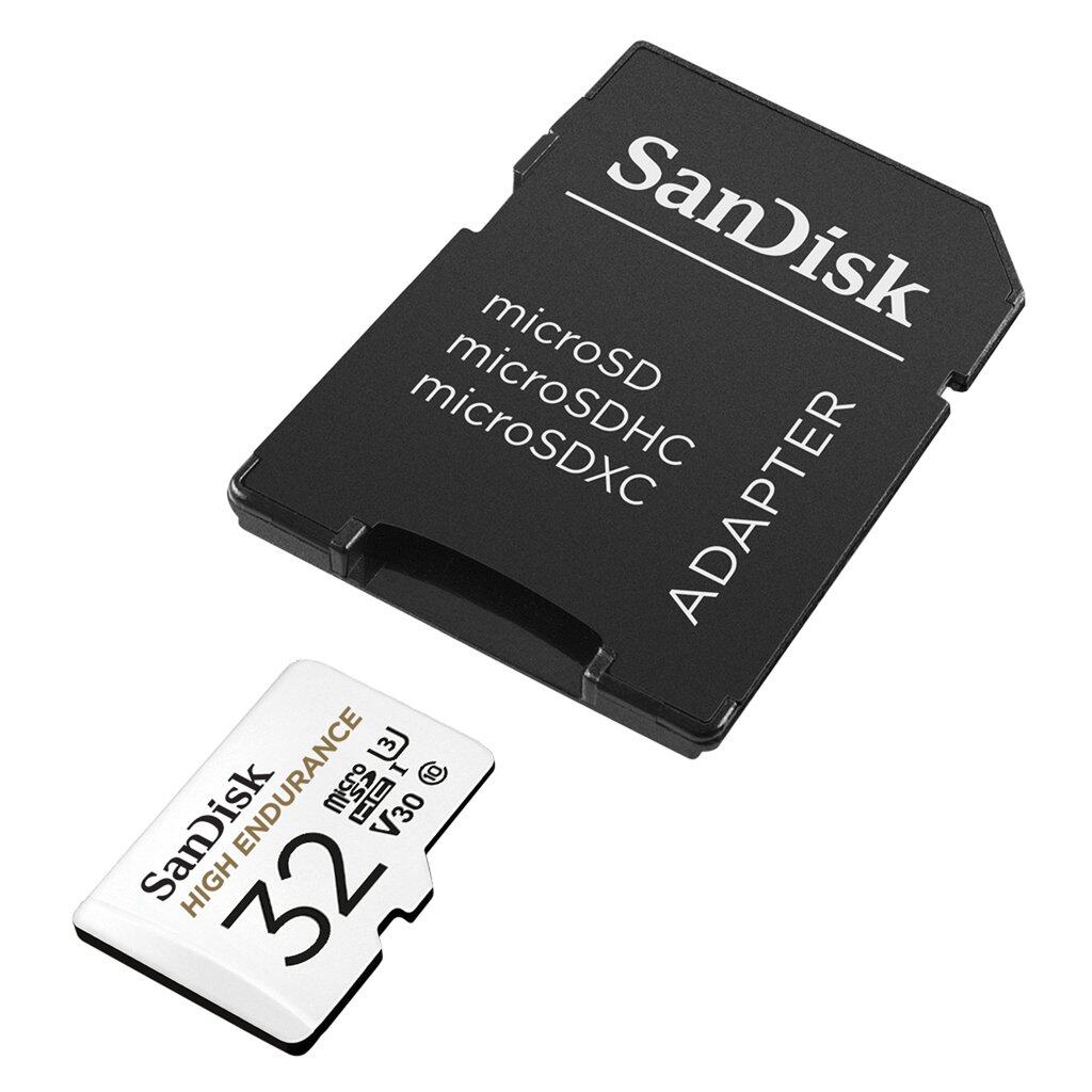 Sandisk High Endurance microSD Class 10 Memory Cards for Dash Cam or Home Monitoring System (32GB / 64GB / 128GB / 256GB) Up to 100MB/s, microSDHC (32GB) & microSDXC Compatible,