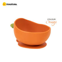 Piyo Piyo Carrot Series Platinum Silicone Baby Learning Suction Bowl