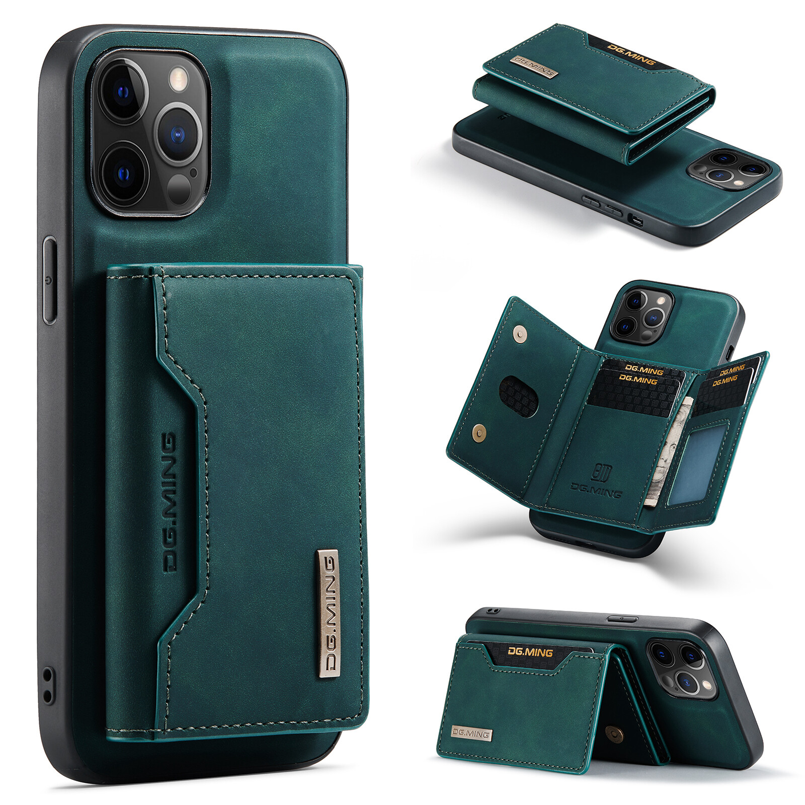 Dành cho iphone 13 12 11 mini pro max / 7 8 plus se2020 / x xr xs max bao ví lật có thể tháo rời từ tính pu, ốp điện thoại chia đôi phong cách doanh nhân kèm khe cắm thẻ ốp điện thoại