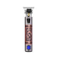 Professional Hair Clipper Buddha Electric Hair Trimmer Barber Hair Cutting Machine USB Rechargeable Baldheaded Beard Trimmer For Men Black