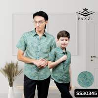 [Batik Sedondon 1/2] Pazze Printed Batik Slim Fit Short Sleeve Kids Set - 260C/264C/313C/316C/326C/328C/329C/344C/345C/378C/358C C1/368C/465C/423C C1-C3/464C