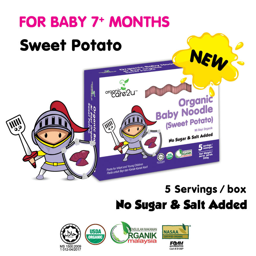Organic Care2u Organic Baby Noodle - Sweet Potato (200g)