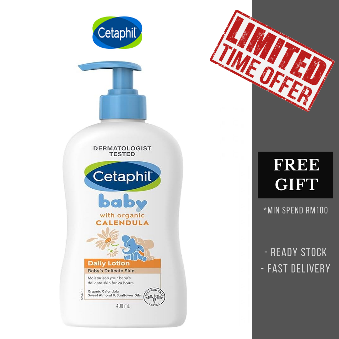 【CANADA VERSION】CETAPHIL BABY ORGANIC CALENDULA DAILY LOTION 400ML