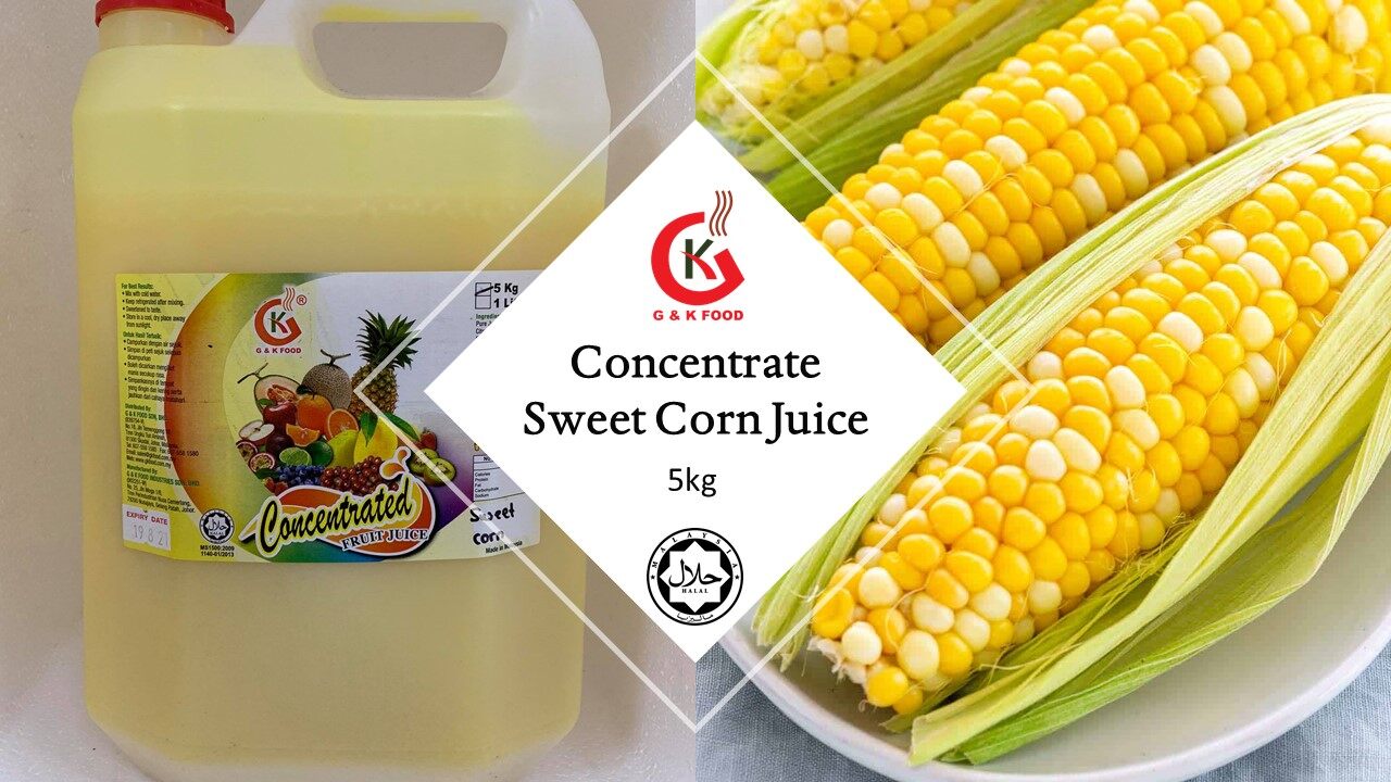 [100% JAKIM HALAL] 5kg Concentrate Sweet Corn Juice/ Sweet Corn Milk Shake/ Sweet Corn Ice Blended/ Stock Cukup!!!